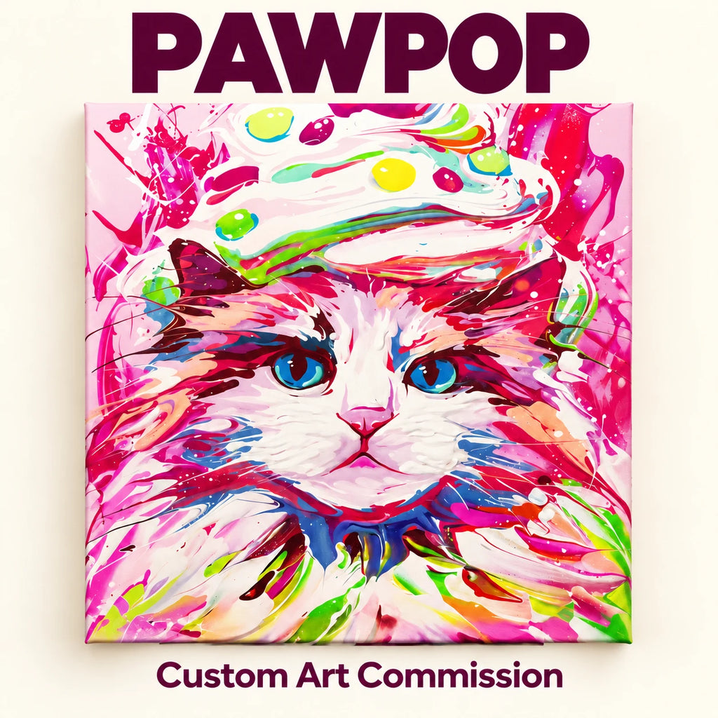 PAWPOP Custom Pet Portrait — Your Pet, Reimagined in Color
