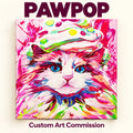 PAWPOP Custom Pet Portrait — Your Pet, Reimagined in Color