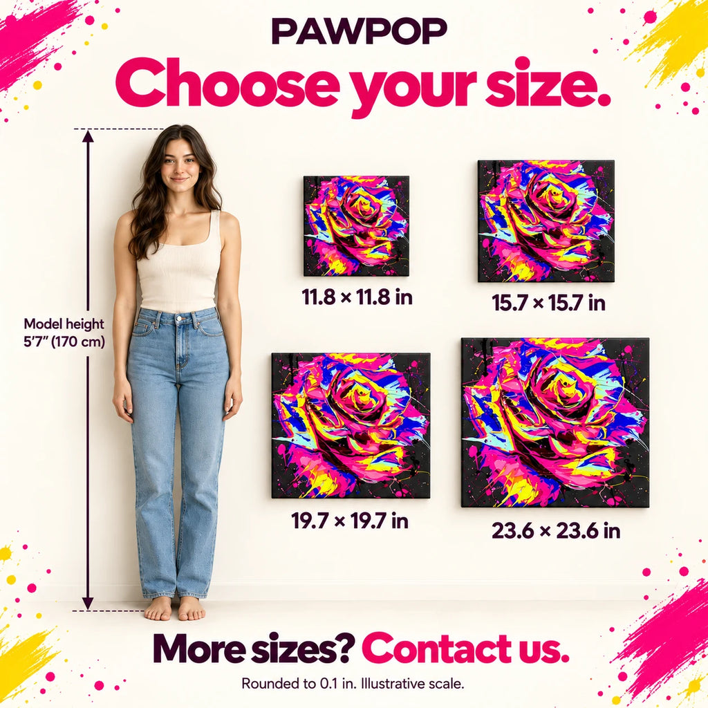 PAWPOP Custom Pet Portrait — Your Pet, Reimagined in Color