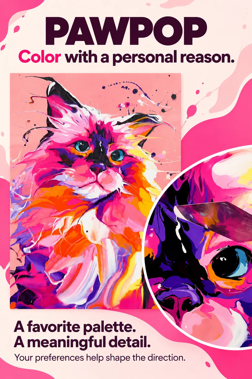 PAWPOP Custom Pet Portrait — Your Pet, Reimagined in Color