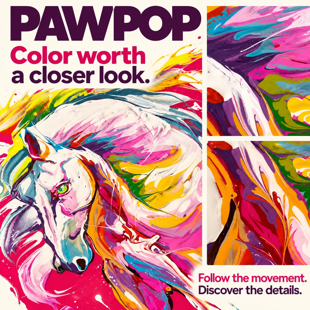 PAWPOP Custom Pet Portrait — Your Pet, Reimagined in Color