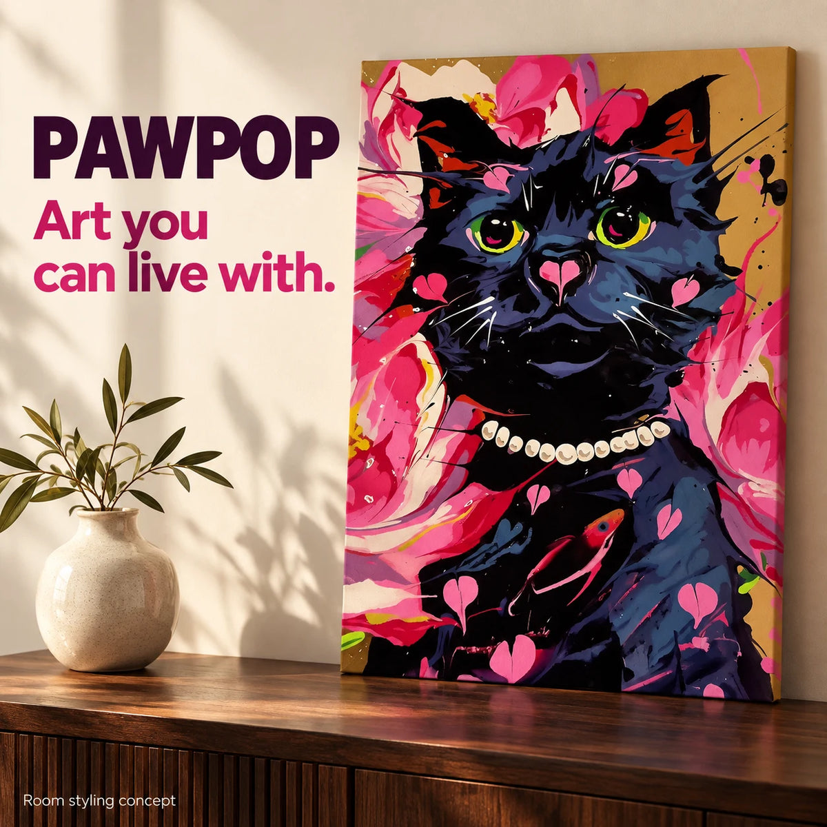 PAWPOP Custom Pet Portrait — Your Pet, Reimagined in Color