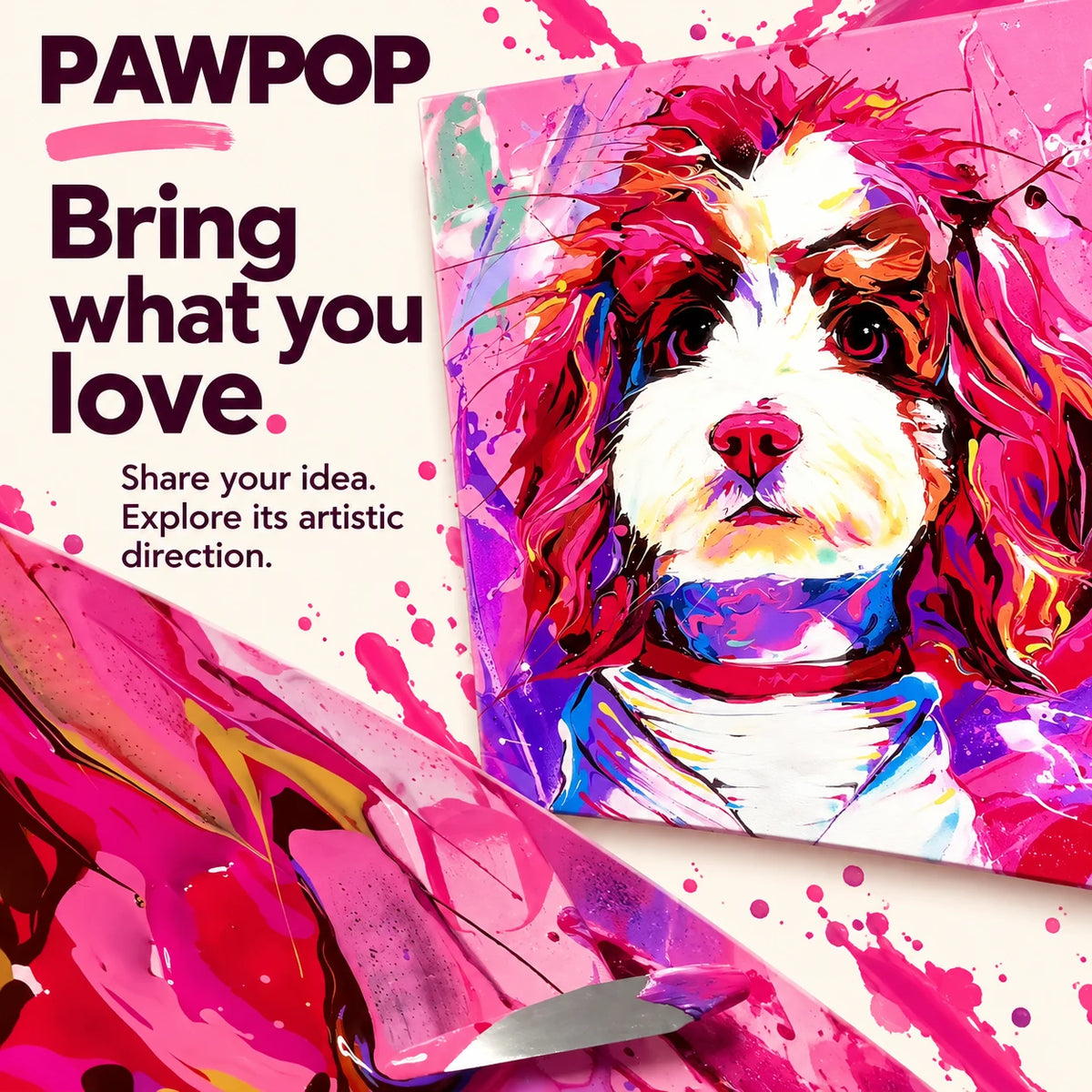 PAWPOP Custom Pet Portrait — Your Pet, Reimagined in Color