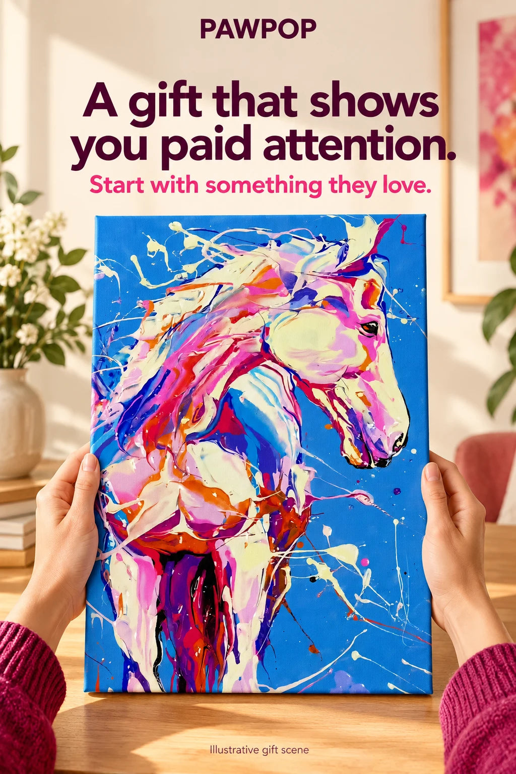 PAWPOP Custom Pet Portrait — Your Pet, Reimagined in Color